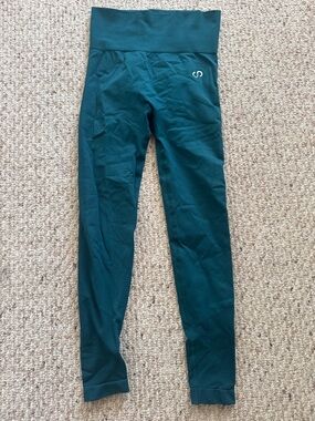 Teal High-Waist Seamless Leggings